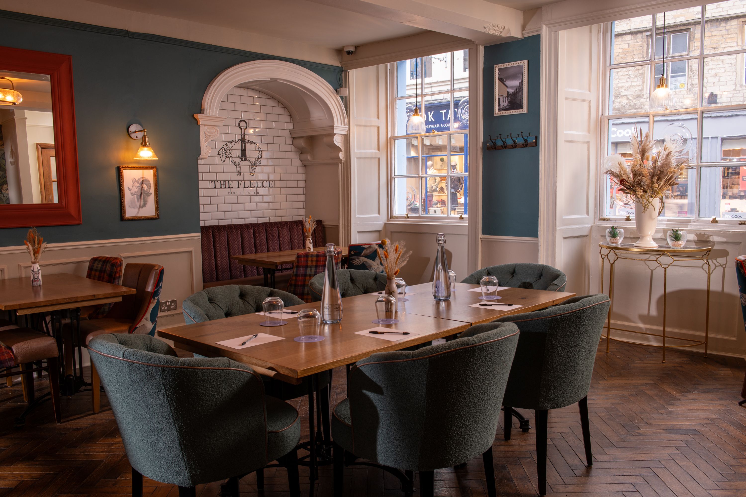 meeting room at the fleece with large windows